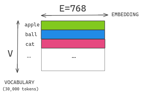 Factorized Embedding Parameterization