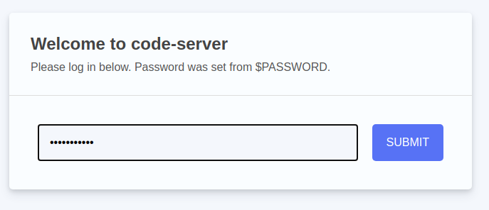 Authenticating with password in VSCode