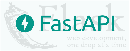 Thumbnail showing the logo of FastAPI superimposed over the logo of Flask framework