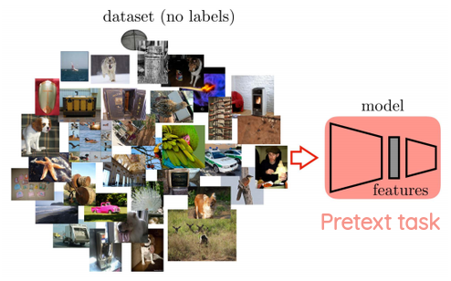 Applying pretext task