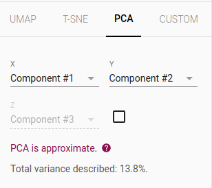 Switching from 3D to 2D using PCA