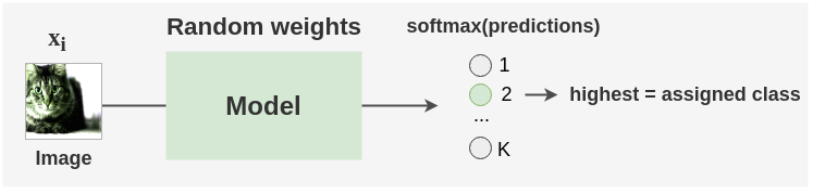 Initial Random Label Assignment in Self-Labelling
