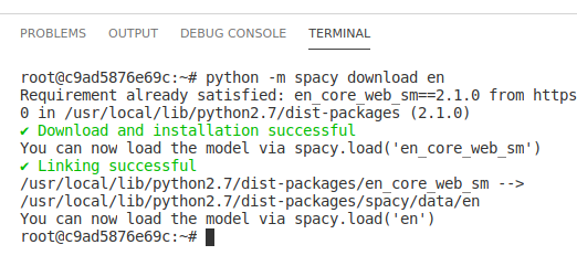 Opening integrated terminal in VSCode